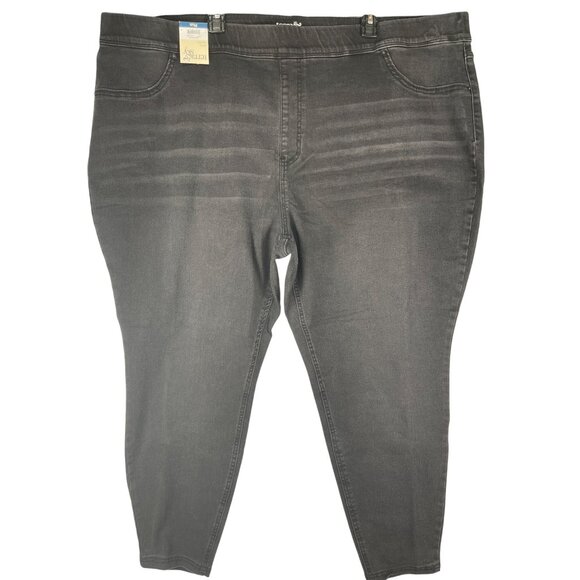 Terra & Sky Womens Plus Size 4X (28W-30W) pull on Jeggings Skinny High Rise - Picture 1 of 5